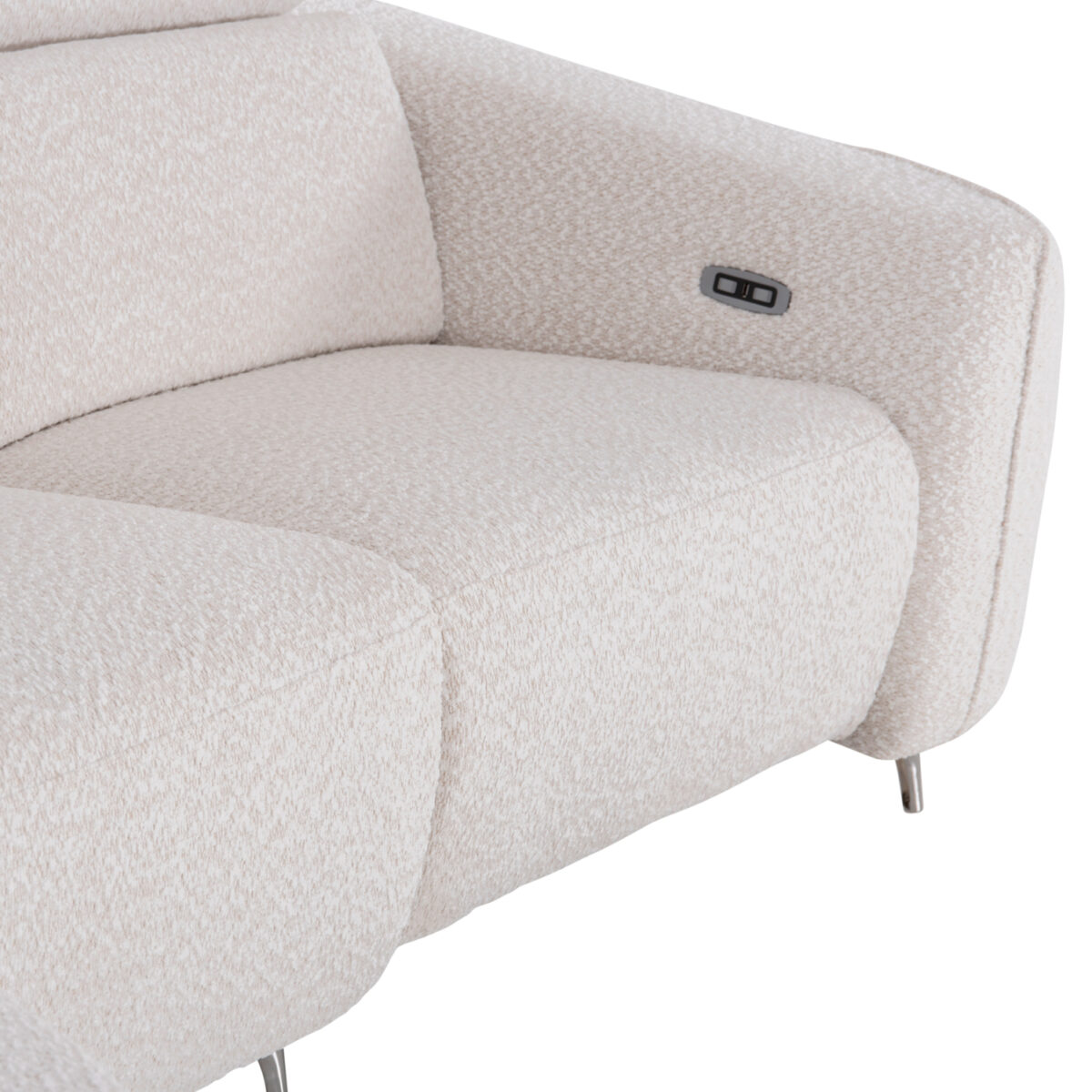 ΚΑΝΑΠΕΣ ΑΡΙΣΤΕΡΗ ΓΩΝΙΑ 3Θ ΜΕ RECLINE VALENTE HM3317.02L ΜΠΕΖ ΥΦΑΣΜΑ 275x160x104Yεκ - Image 8