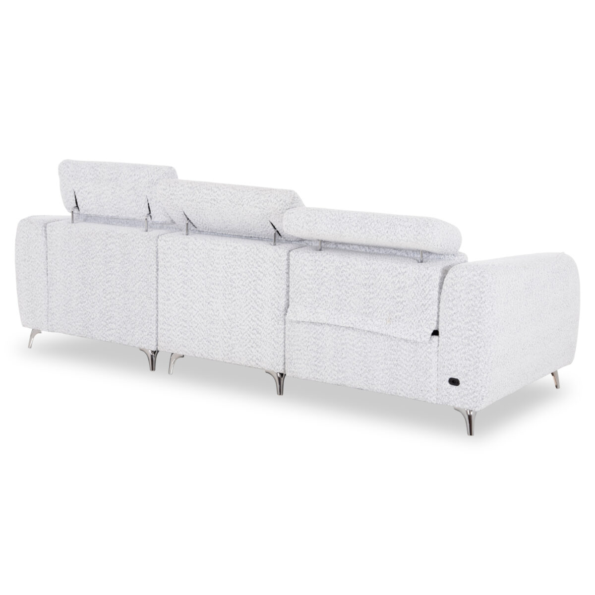 ΚΑΝΑΠΕΣ ΔΕΞΙΑ ΓΩΝΙΑ 3Θ ΜΕ RECLINE VALENTE HM3317.01R ΑΝΟΙΧΤΟ ΓΚΡΙ ΥΦΑΣΜΑ 275x160x104Yεκ - Image 5