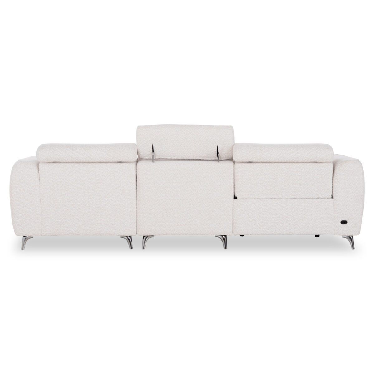 ΚΑΝΑΠΕΣ ΔΕΞΙΑ ΓΩΝΙΑ 3Θ ΜΕ RECLINE VALENTE HM3317.02R ΜΠΕΖ ΥΦΑΣΜΑ 275x160x104Yεκ - Image 6