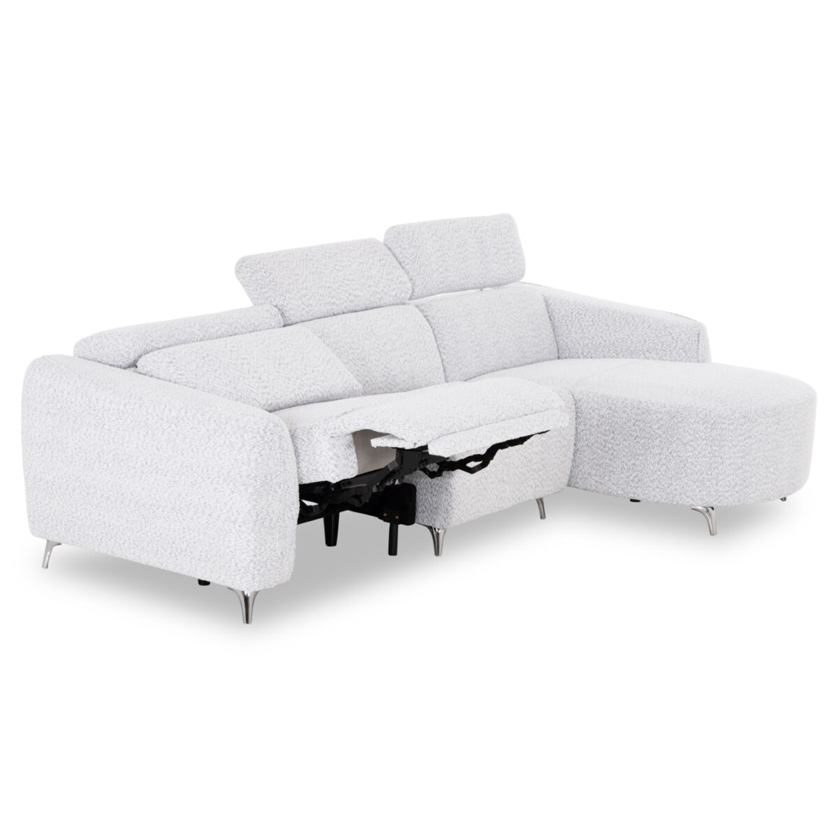 ΚΑΝΑΠΕΣ ΔΕΞΙΑ ΓΩΝΙΑ 3Θ ΜΕ RECLINE VALENTE HM3317.01R ΑΝΟΙΧΤΟ ΓΚΡΙ ΥΦΑΣΜΑ 275x160x104Yεκ - Image 7