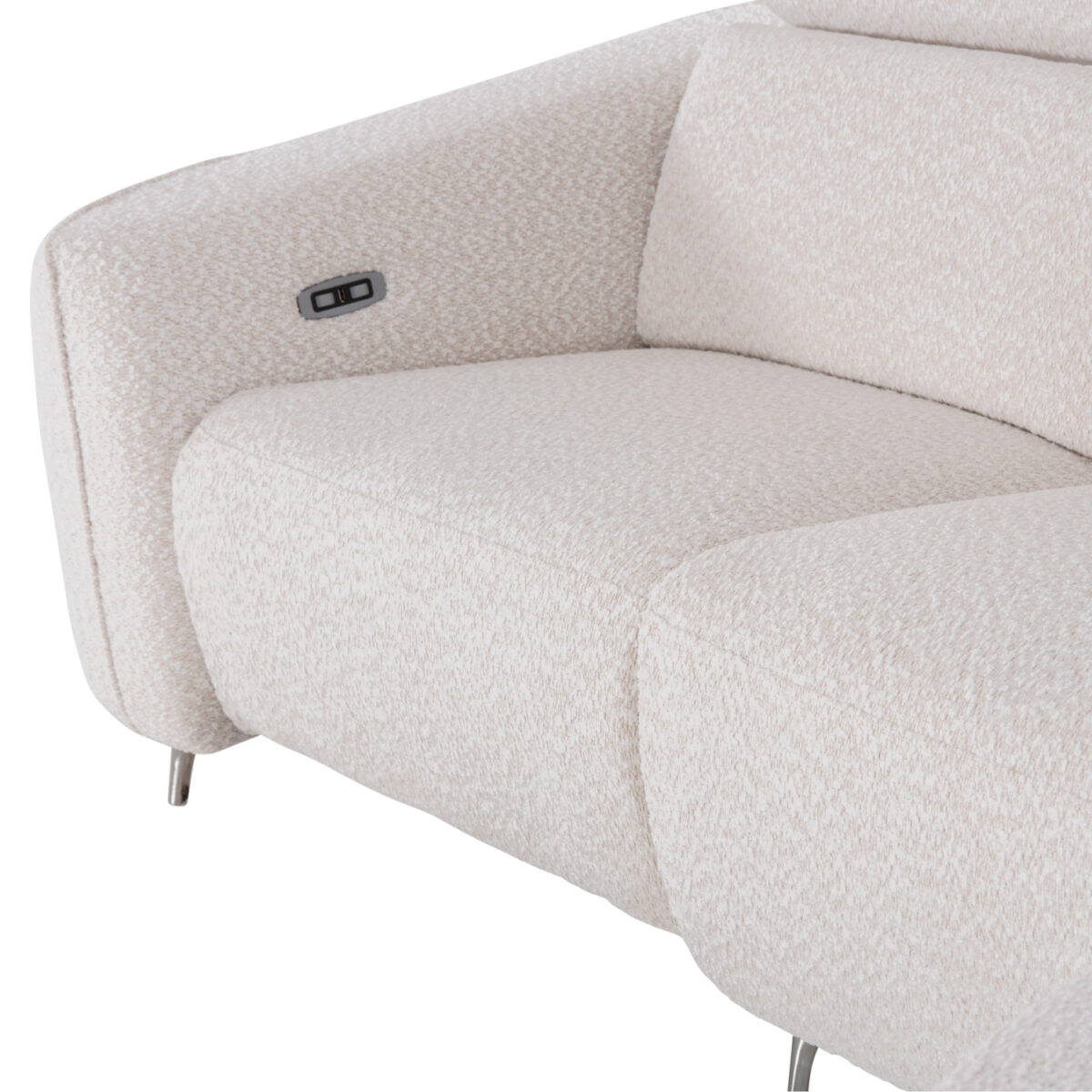 ΚΑΝΑΠΕΣ ΔΕΞΙΑ ΓΩΝΙΑ 3Θ ΜΕ RECLINE VALENTE HM3317.02R ΜΠΕΖ ΥΦΑΣΜΑ 275x160x104Yεκ - Image 8