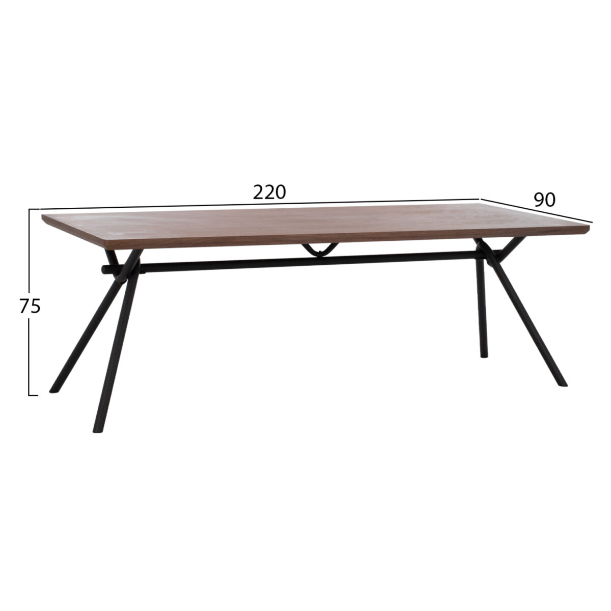 ΣΕΤ ΤΡΑΠΕΖΑΡΙΑΣ 7ΤΜΧ MANDY HM10957.03 MDF TOP--ΥΦΑΣΜΑ TAUPE & ΜΕΤΑΛ.ΠΟΔΙΑ - Image 2