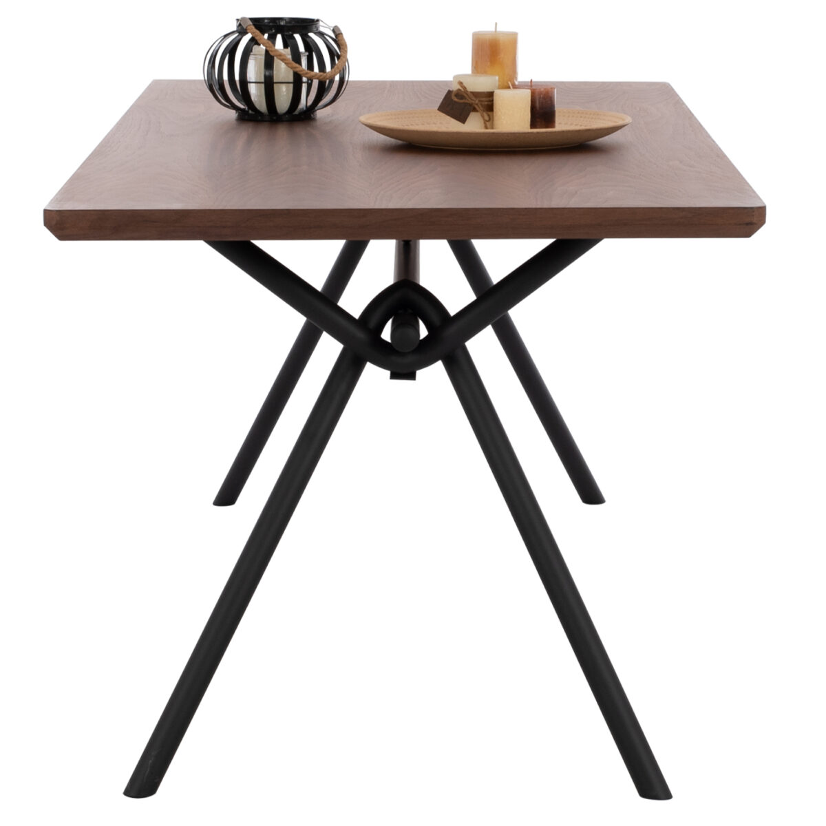 ΣΕΤ ΤΡΑΠΕΖΑΡΙΑΣ 7ΤΜΧ MANDY HM10957.03 MDF TOP--ΥΦΑΣΜΑ TAUPE & ΜΕΤΑΛ.ΠΟΔΙΑ - Image 7