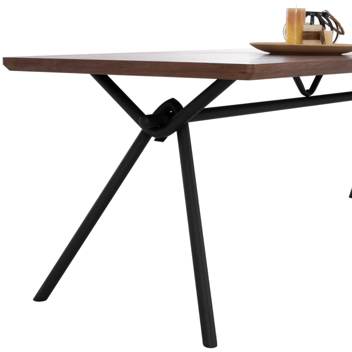 ΣΕΤ ΤΡΑΠΕΖΑΡΙΑΣ 7ΤΜΧ MANDY HM10957.03 MDF TOP--ΥΦΑΣΜΑ TAUPE & ΜΕΤΑΛ.ΠΟΔΙΑ - Image 9