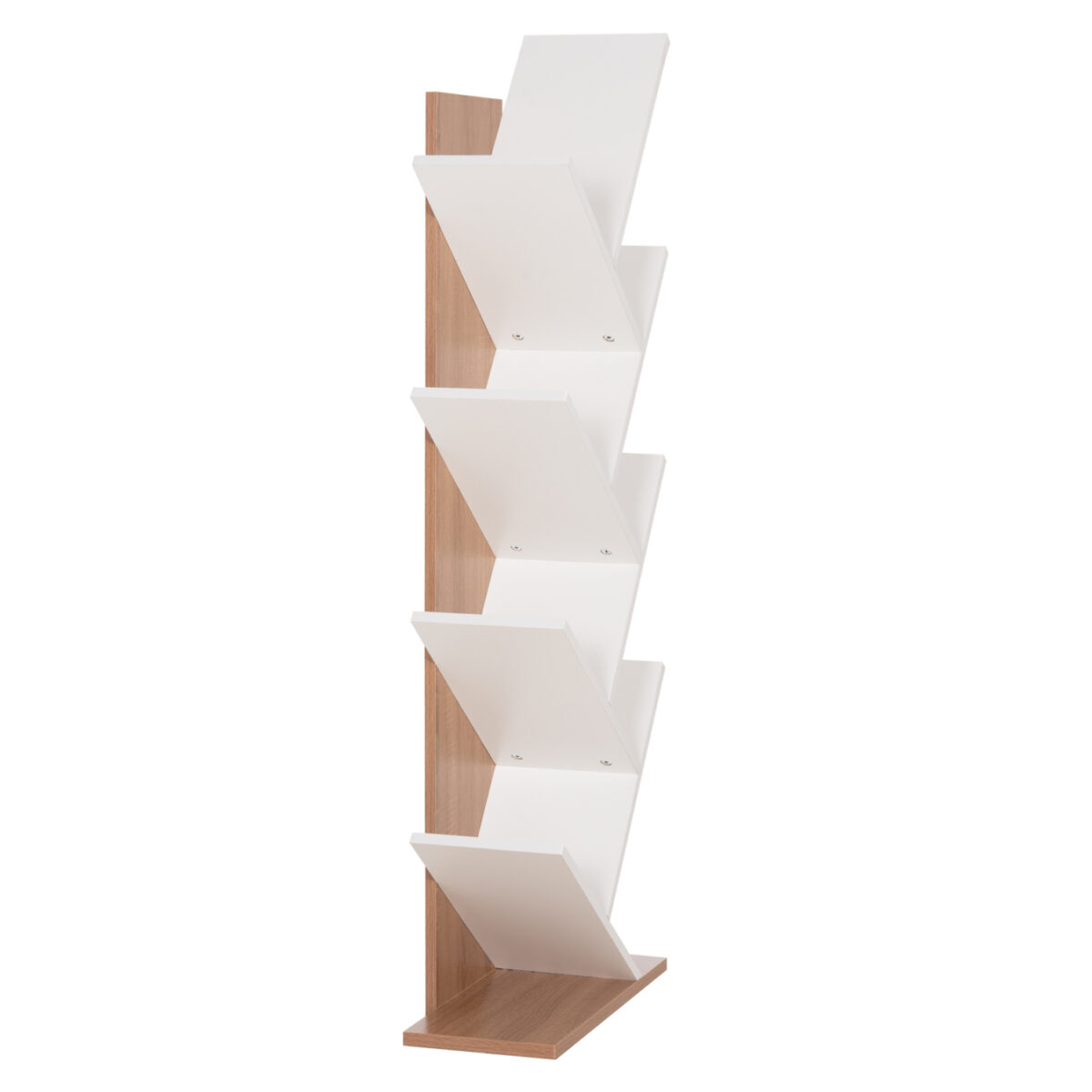 ΒΙΒΛΙΟΘΗΚΗ LIANA HM9028.14 ΜΕΛΑΜΙΝΗ SONAMA/ΛΕΥΚΟ 46x22x128,5Yεκ. - Image 4