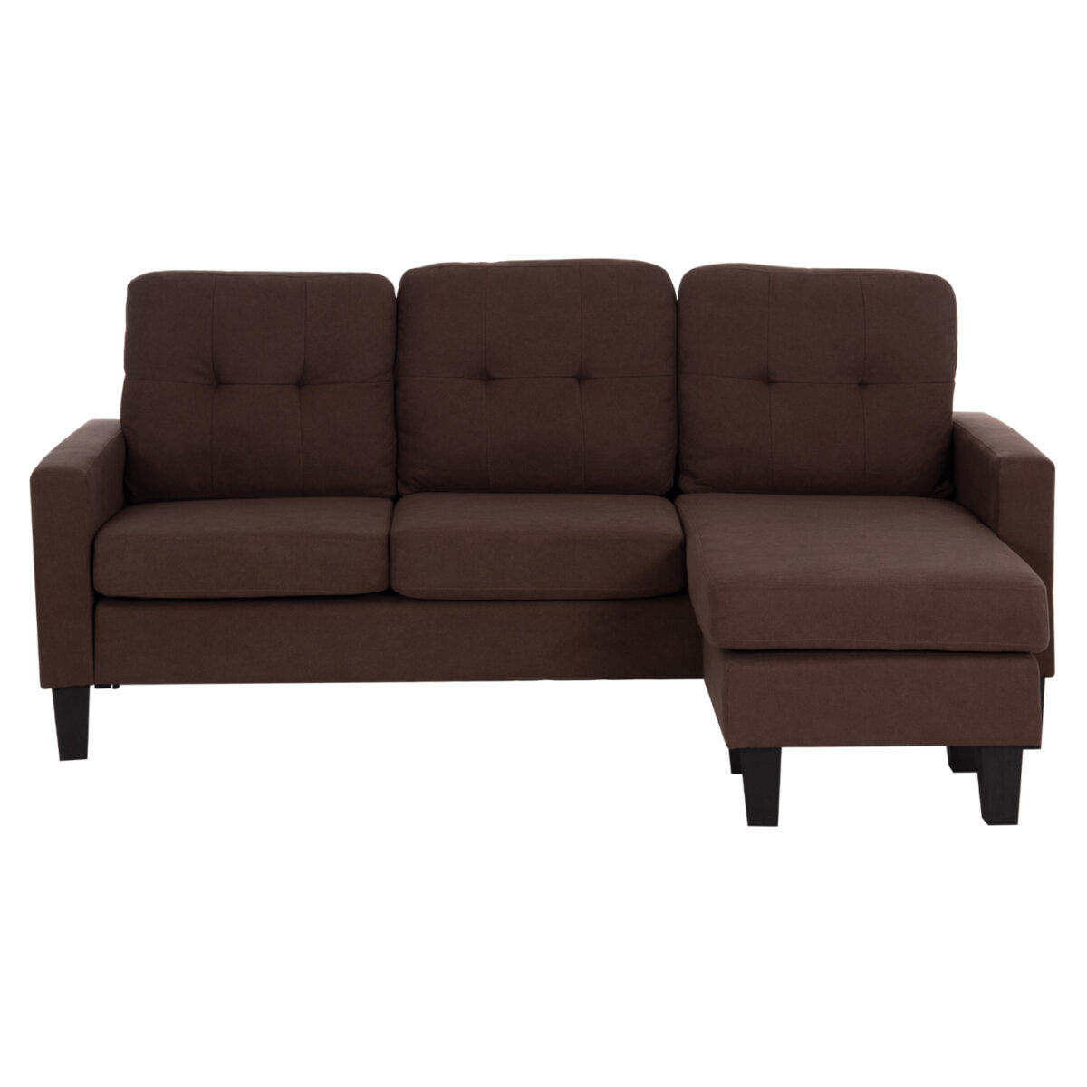 ΚΑΝΑΠΕΣ ΓΩΝΙΑ ΑΝΑΣΤΡΕΨΙΜΗ MEGGY HM3297.12 ΚΑΦΕ ΥΦΑΣΜΑ 184.5x129x86Yεκ. - Image 3