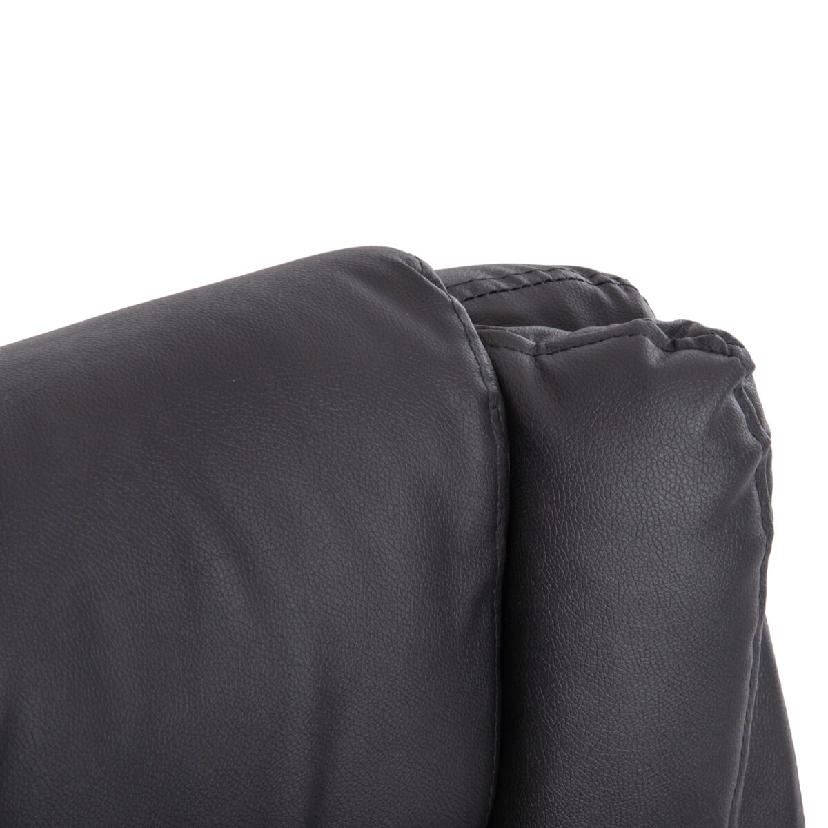 ΚΑΡΕΚΛΑ ΓΡΑΦΕΙΟΥ CANAN HM1201 ΜΑΥΡO PVC-ΒΑΣΗ ΧΡΩΜΙΟΥ 66x61x105Υεκ. - Image 8