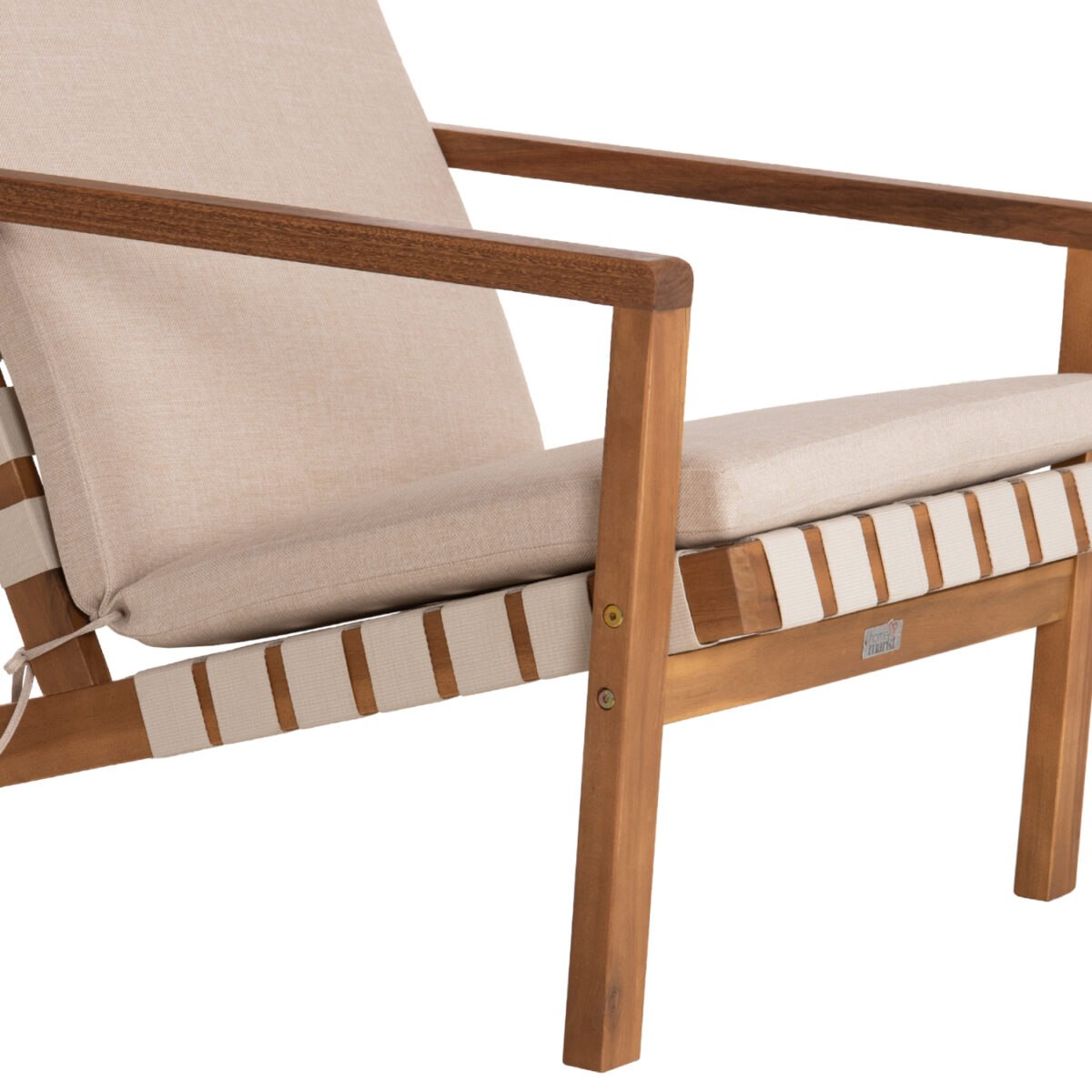 LOUNGE ΣΕΤ ΕΞ.ΧΩΡΟΥ 3ΤΜΧ DAME HM10982 ΞΥΛΟ ΑΚΑΚΙΑΣ--ΣΧΟΙΝΙ STRAP & ΜΑΞΙΛΑΡΙΑ ΣΕ ΜΠΕΖ - Image 5