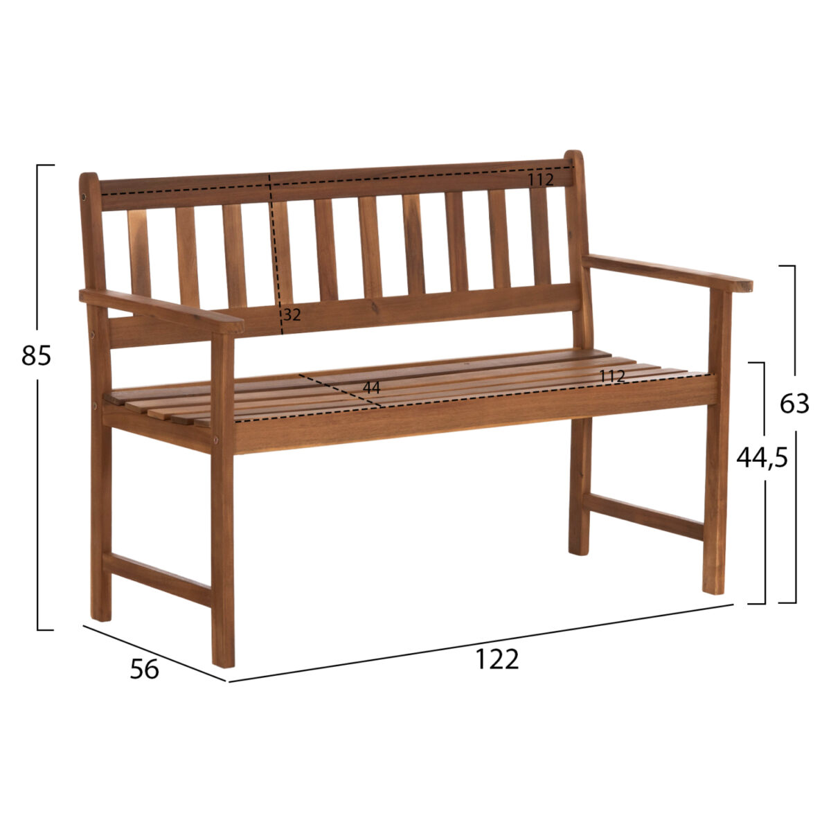 LOUNGE ΣΕΤ ΕΞ.ΧΩΡΟΥ 3ΤΜΧ FORNEL HM10988 ΞΥΛΟ ΑΚΑΚΙΑΣ ΣΕ ΦΥΣΙΚΟ - Image 2