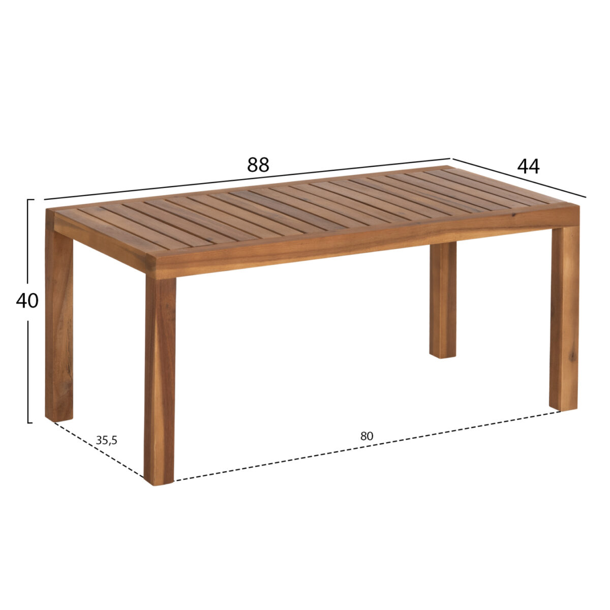 LOUNGE ΣΕΤ ΕΞ.ΧΩΡΟΥ 3ΤΜΧ FORNEL HM10988 ΞΥΛΟ ΑΚΑΚΙΑΣ ΣΕ ΦΥΣΙΚΟ - Image 3