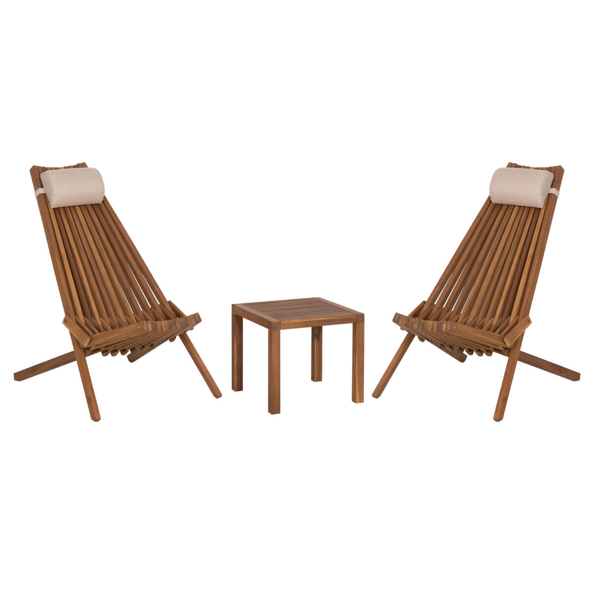 LOUNGE ΣΕΤ ΕΞ.ΧΩΡΟΥ 3ΤΜΧ SHIGAN HM10993 ΞΥΛΟ ΑΚΑΚΙΑΣ--ΜΑΞΙΛΑΡI ΚΕΦΑΛΗΣ ΣΕ ΜΠΕΖ
