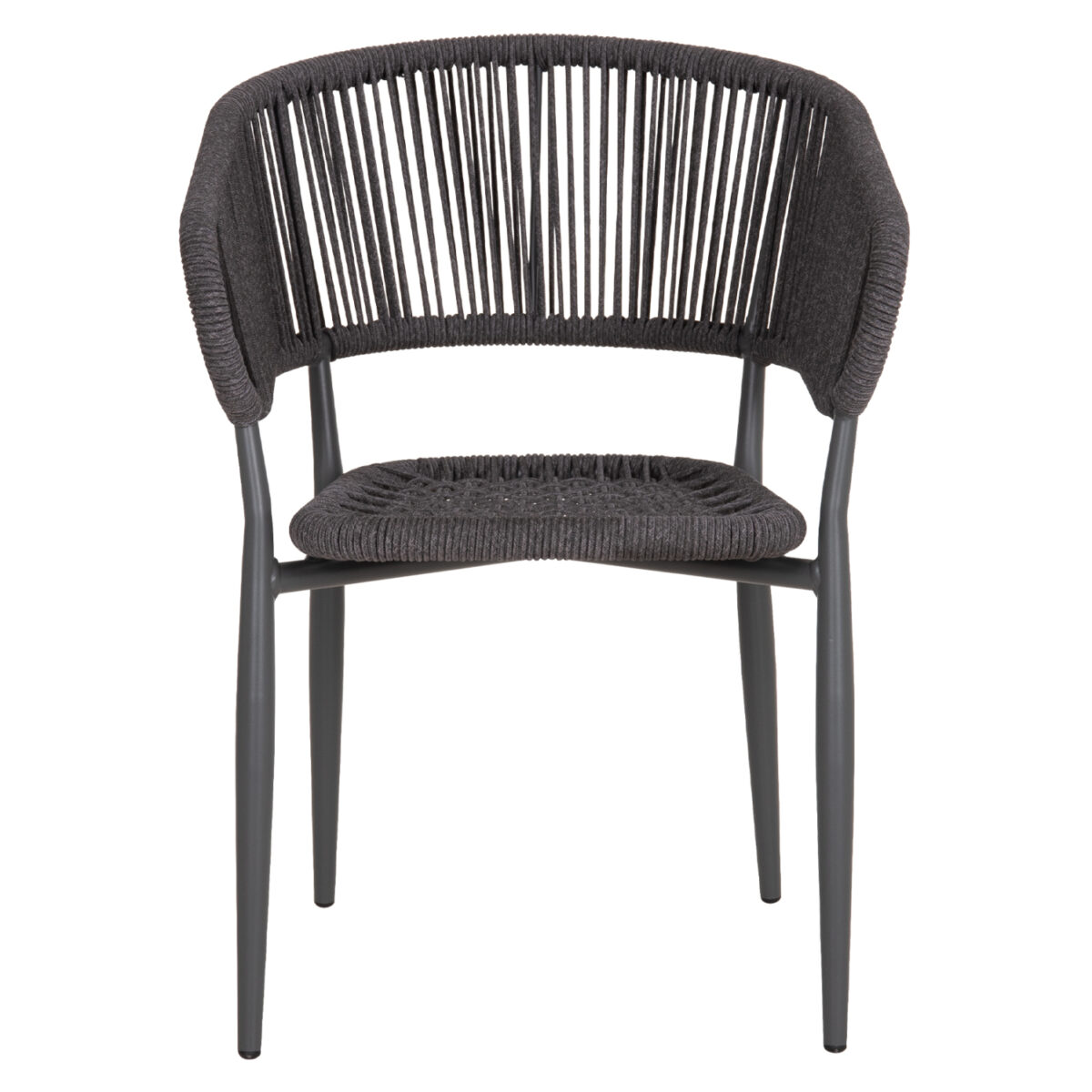 ΠΟΛΥΘΡΟΝΑ ΑΛΟΥΜΙΝΙΟΥ EULO HM5783.21 ΓΚΡΙ-ΤWISTED RATTAN ΓΚΡΙ 57x63x77Υεκ. - Image 3