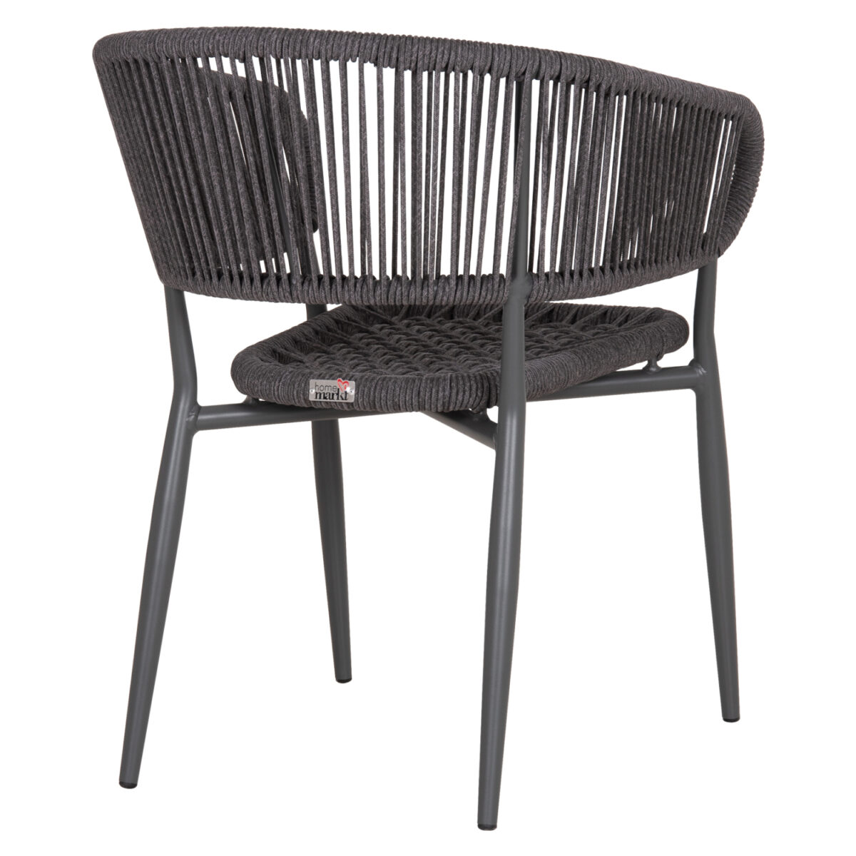 ΠΟΛΥΘΡΟΝΑ ΑΛΟΥΜΙΝΙΟΥ EULO HM5783.21 ΓΚΡΙ-ΤWISTED RATTAN ΓΚΡΙ 57x63x77Υεκ. - Image 5