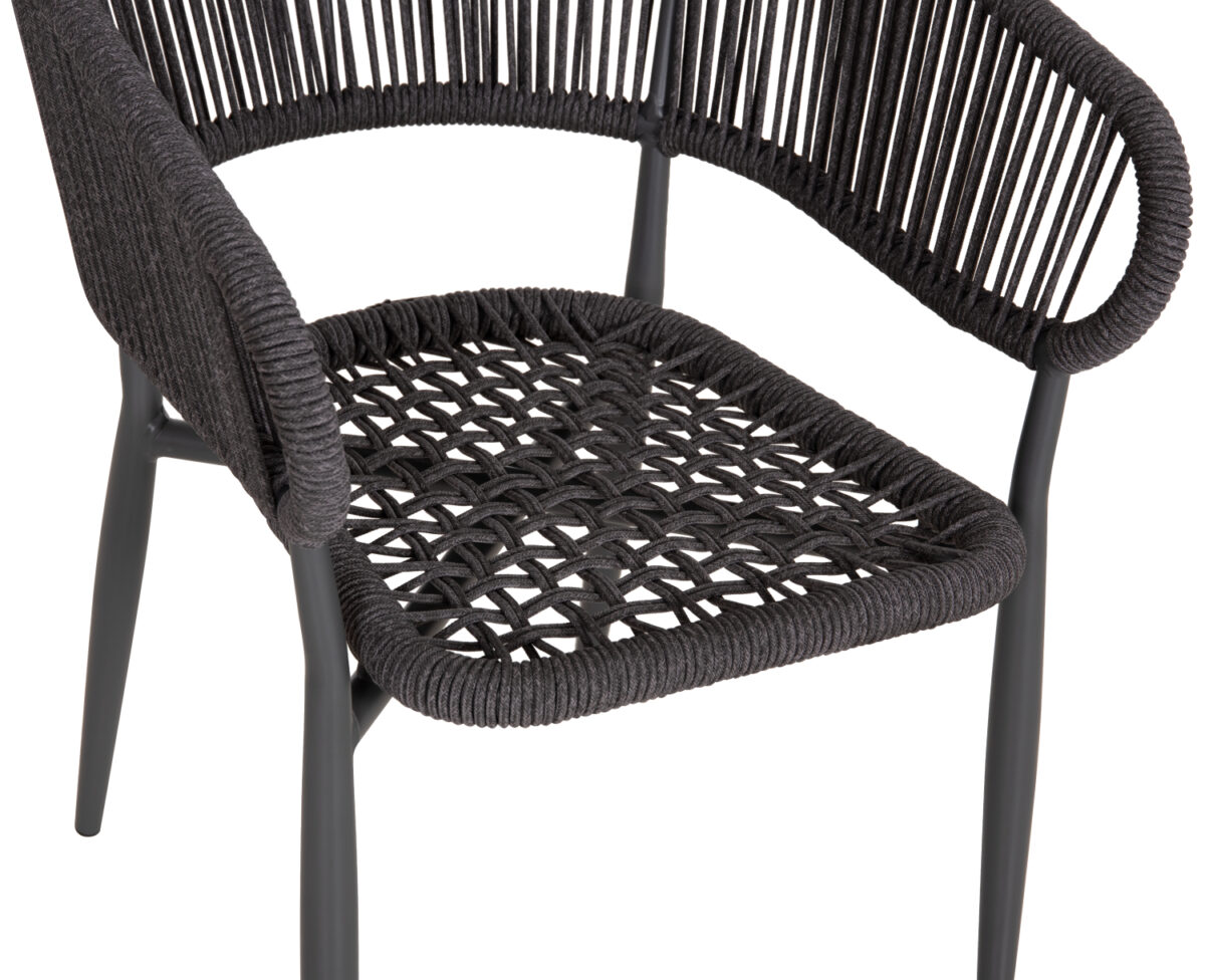 ΠΟΛΥΘΡΟΝΑ ΑΛΟΥΜΙΝΙΟΥ EULO HM5783.21 ΓΚΡΙ-ΤWISTED RATTAN ΓΚΡΙ 57x63x77Υεκ. - Image 8