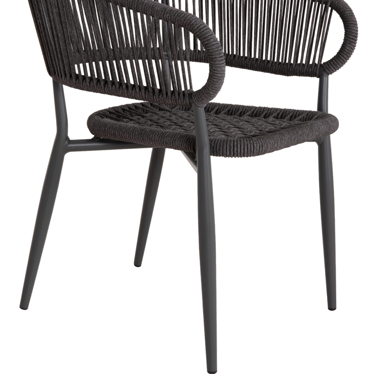ΠΟΛΥΘΡΟΝΑ ΑΛΟΥΜΙΝΙΟΥ EULO HM5783.21 ΓΚΡΙ-ΤWISTED RATTAN ΓΚΡΙ 57x63x77Υεκ. - Image 9