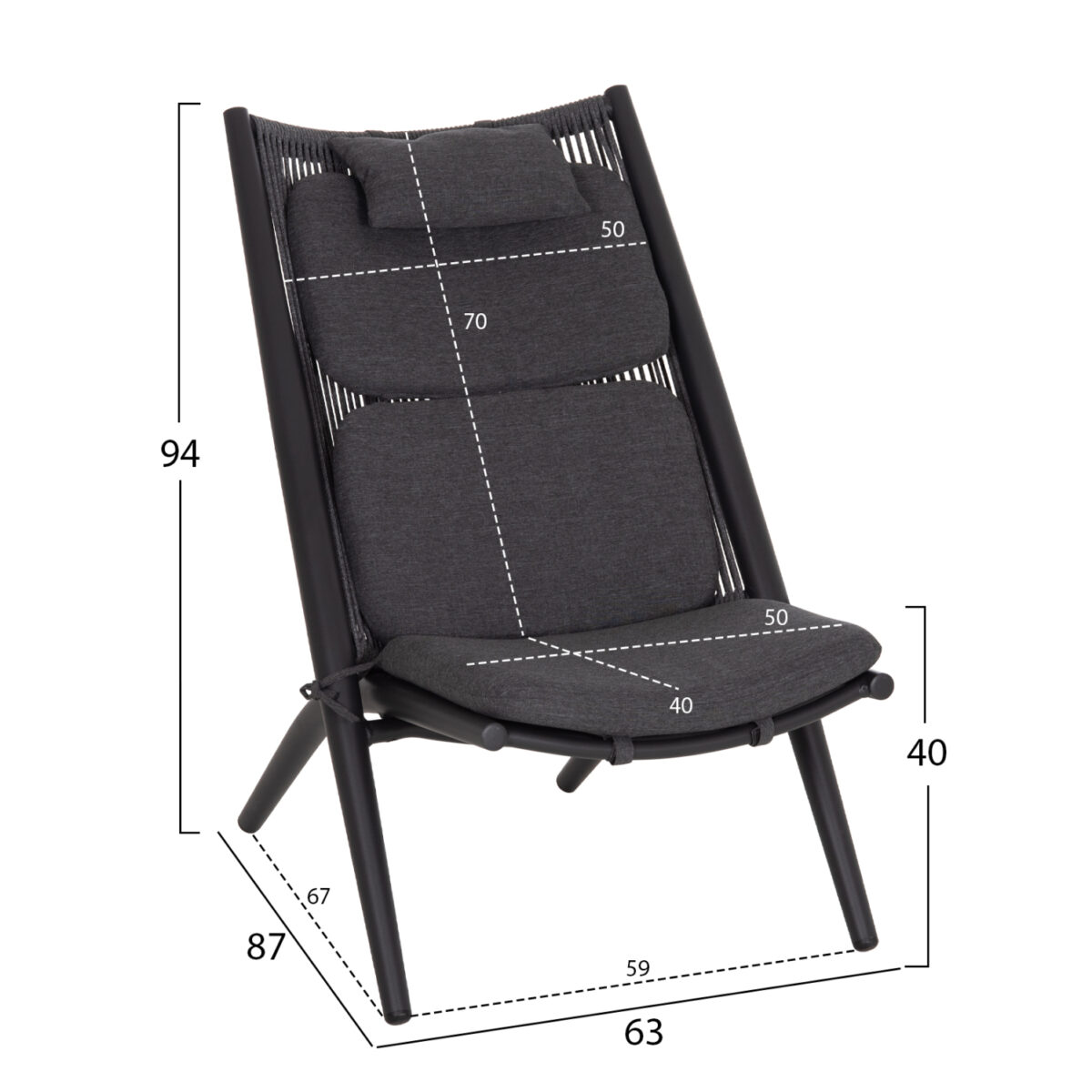ΠΟΛΥΘΡΟΝΑ RELAX REMUS HM6642.01 ΑΛΟΥΜΙΝΙΟ ΑΝΘΡΑΚΙ-ΣΧΟΙΝΙ OLEFIN ΑΝΘΡΑΚΙ 63x87x94Υεκ. - Image 2