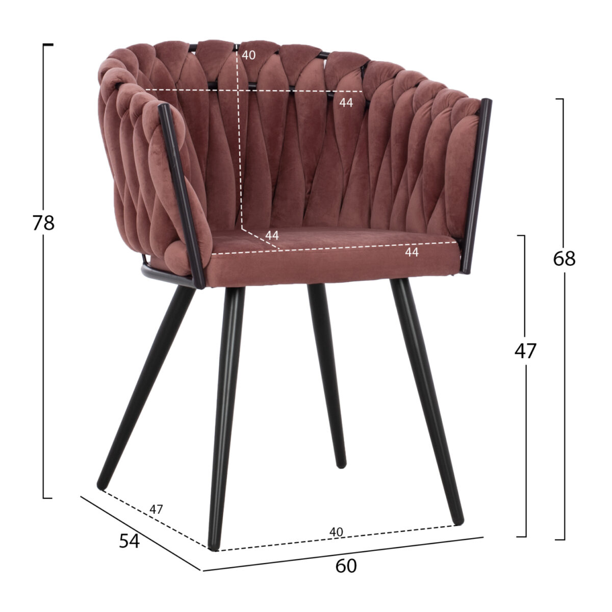 ΣΕΤ ΤΡΑΠΕΖΑΡΙΑΣ 5ΤΜΧ ALIZA HM12122.01 MDF TOP ΣΕ ΦΥΣΙΚΟ--ΣΑΠΙΟ ΜΗΛΟ ΒΕΛΟΥΔΟ - Image 3