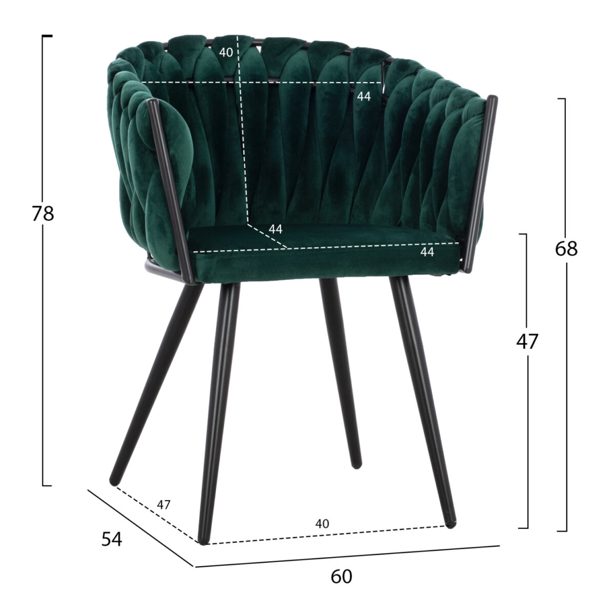 ΣΕΤ ΤΡΑΠΕΖΑΡΙΑΣ 5ΤΜΧ JOLIE HM12123.01 MDF TOP ΣΕ ΦΥΣΙΚΟ--ΚΥΠΑΡΙΣΣΙ ΒΕΛΟΥΔΟ - Image 3