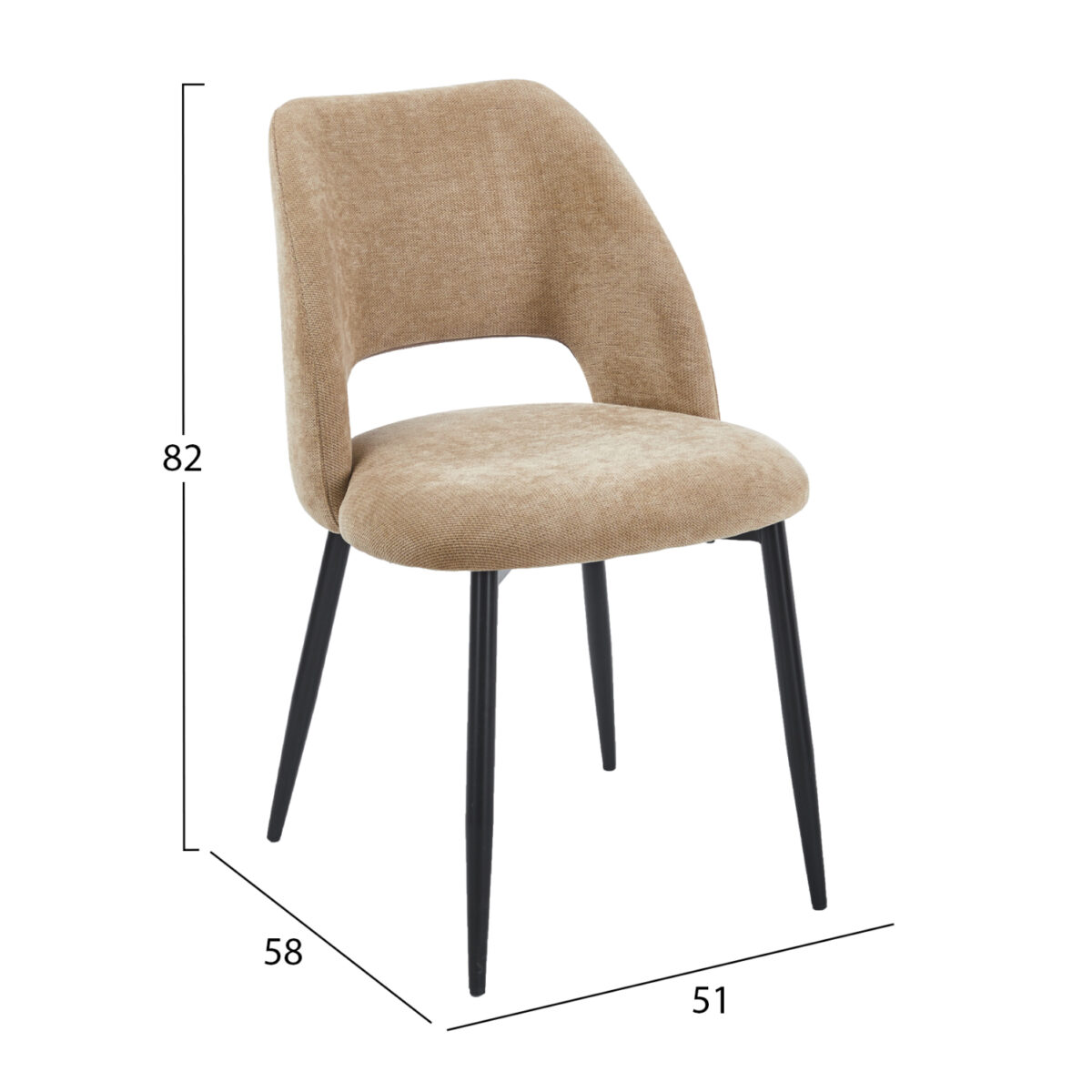 ΣΕΤ ΤΡΑΠΕΖΑΡΙΑΣ 7ΤΜΧ MARBLEX HM11391 ΚΕΡΑΜΙΚΟ TOP PANDORA--ΚΑΡΕΚΛΕΣ ΜΕ ΥΦΑΣΜΑ TAUPE - Image 3