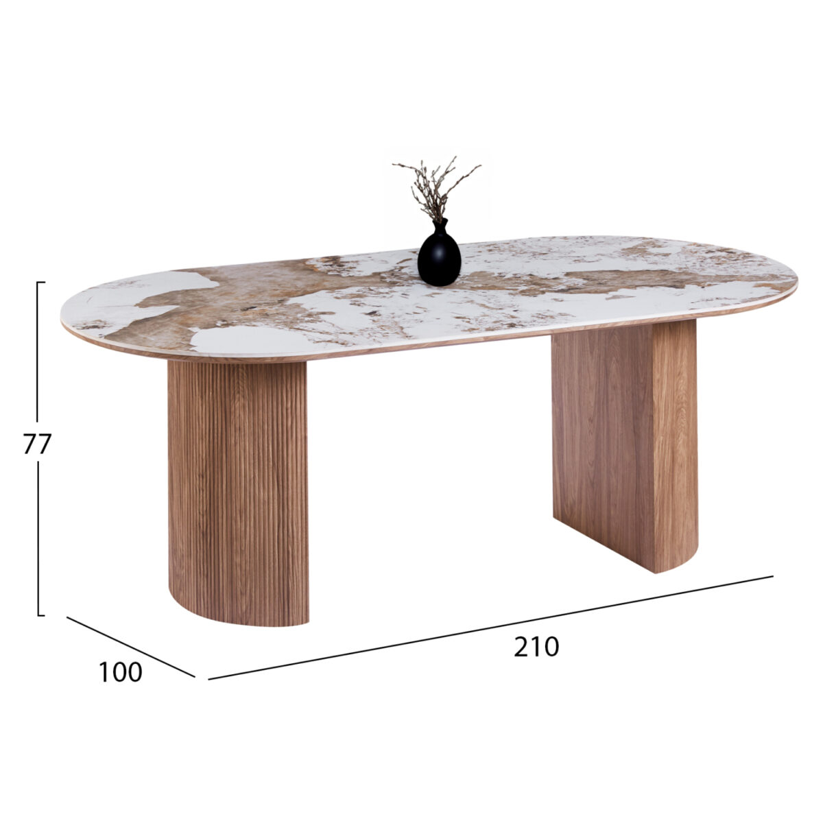 ΣΕΤ ΤΡΑΠΕΖΑΡΙΑΣ 7ΤΜΧ DETTON HM12100.02 ΚΕΡΑΜΙΚΟ TOP PANDORA--ΥΦΑΣΜΑ ΜΠΕΖ/ΚΑΦΕ - Image 4