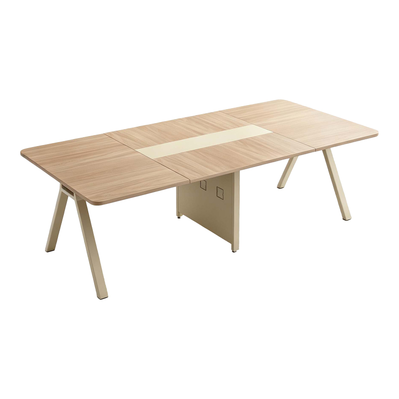 Τραπέζι συνεδριάσεων Azari  σε oak-μπεζ απόχρωση 200x120x75εκ