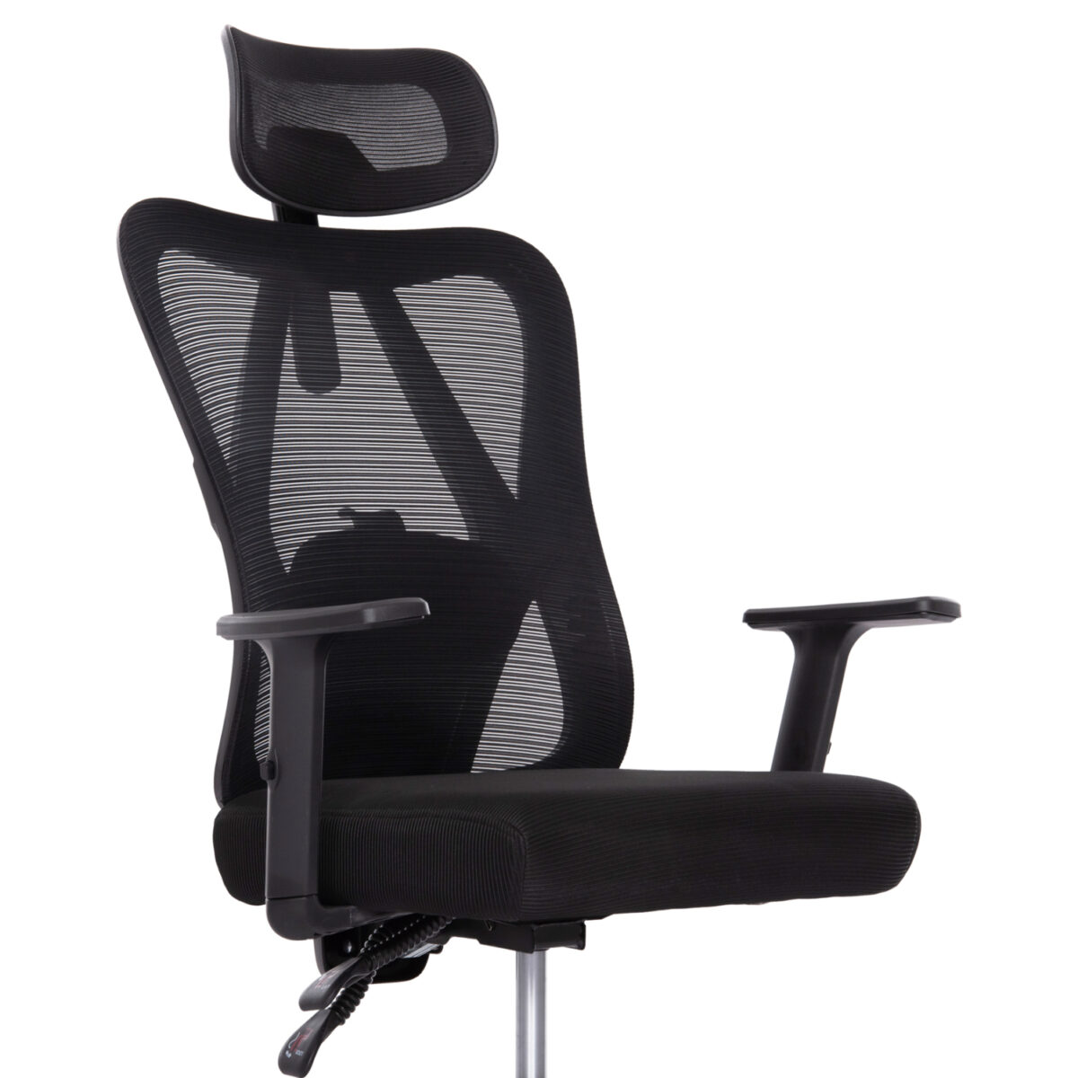 ΚΑΡΕΚΛΑ ΓΡΑΦΕΙΟΥ MEXER HM1195.01 ΜΑΥΡΟ MESH-PP ΒΑΣΗ 68x70x136Υεκ. - Image 6