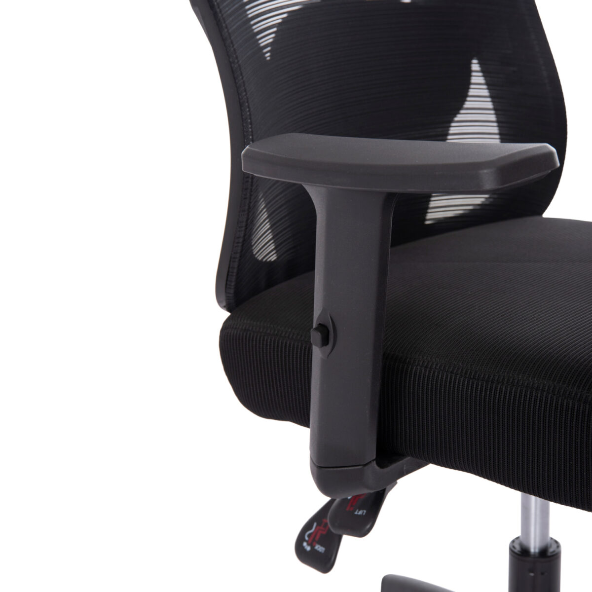 ΚΑΡΕΚΛΑ ΓΡΑΦΕΙΟΥ MEXER HM1195.01 ΜΑΥΡΟ MESH-PP ΒΑΣΗ 68x70x136Υεκ. - Image 9