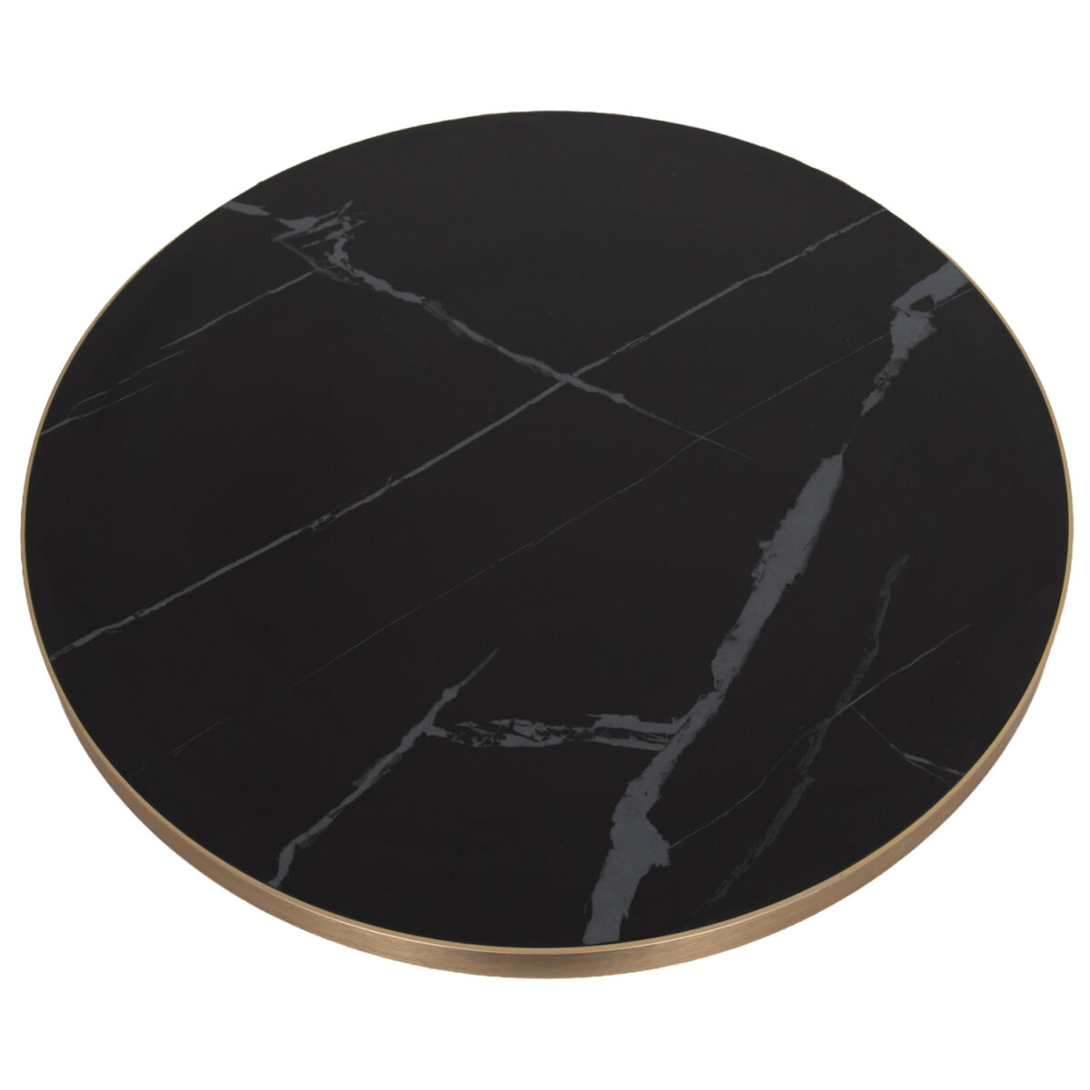 ΕΠΙΦΑΝΕΙΑ ΤΡΑΠΕΖΙΟΥ SINTERED STONE HM6653.13 ΜΕ ΠΛΑΙΣΙΟ ALU ΧΡΥΣΟ Φ70εκ. - Image 3