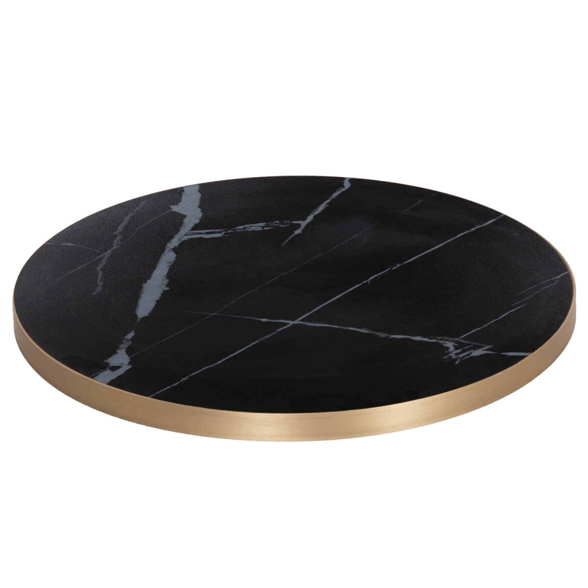ΕΠΙΦΑΝΕΙΑ ΤΡΑΠΕΖΙΟΥ SINTERED STONE HM6652.13 ΜΕ ΠΛΑΙΣΙΟ ALU ΧΡΥΣΟ Φ60εκ.