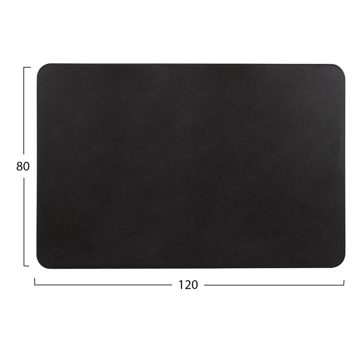 ΕΠΙΦΑΝΕΙΑ ΤΡΑΠΕΖΙΟΥ SINTERED STONE ΟΡΘΟΓΩΝΙΑ HM6656.01 ΠΛΑΙΣΙΟ ALU ΜΑΥΡΟ 120x80εκ. - Image 2
