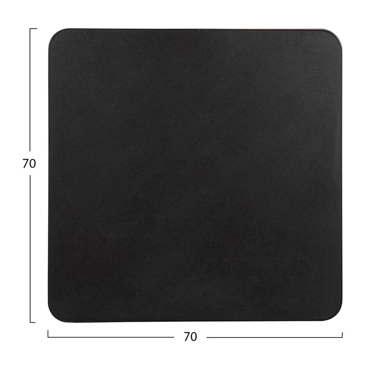 ΕΠΙΦΑΝΕΙΑ ΤΡΑΠΕΖΙΟΥ SINTERED STONE ΤΕΤΡΑΓΩΝΗ HM6654.01 ΠΛΑΙΣΙΟ ALU ΜΑΥΡΟ 70x70εκ. - Image 2