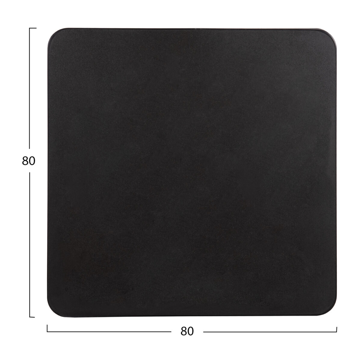 ΕΠΙΦΑΝΕΙΑ ΤΡΑΠΕΖΙΟΥ SINTERED STONE ΤΕΤΡΑΓΩΝΗ HM6655.01 ΠΛΑΙΣΙΟ ALU ΜΑΥΡΟ 80x80εκ. - Image 2