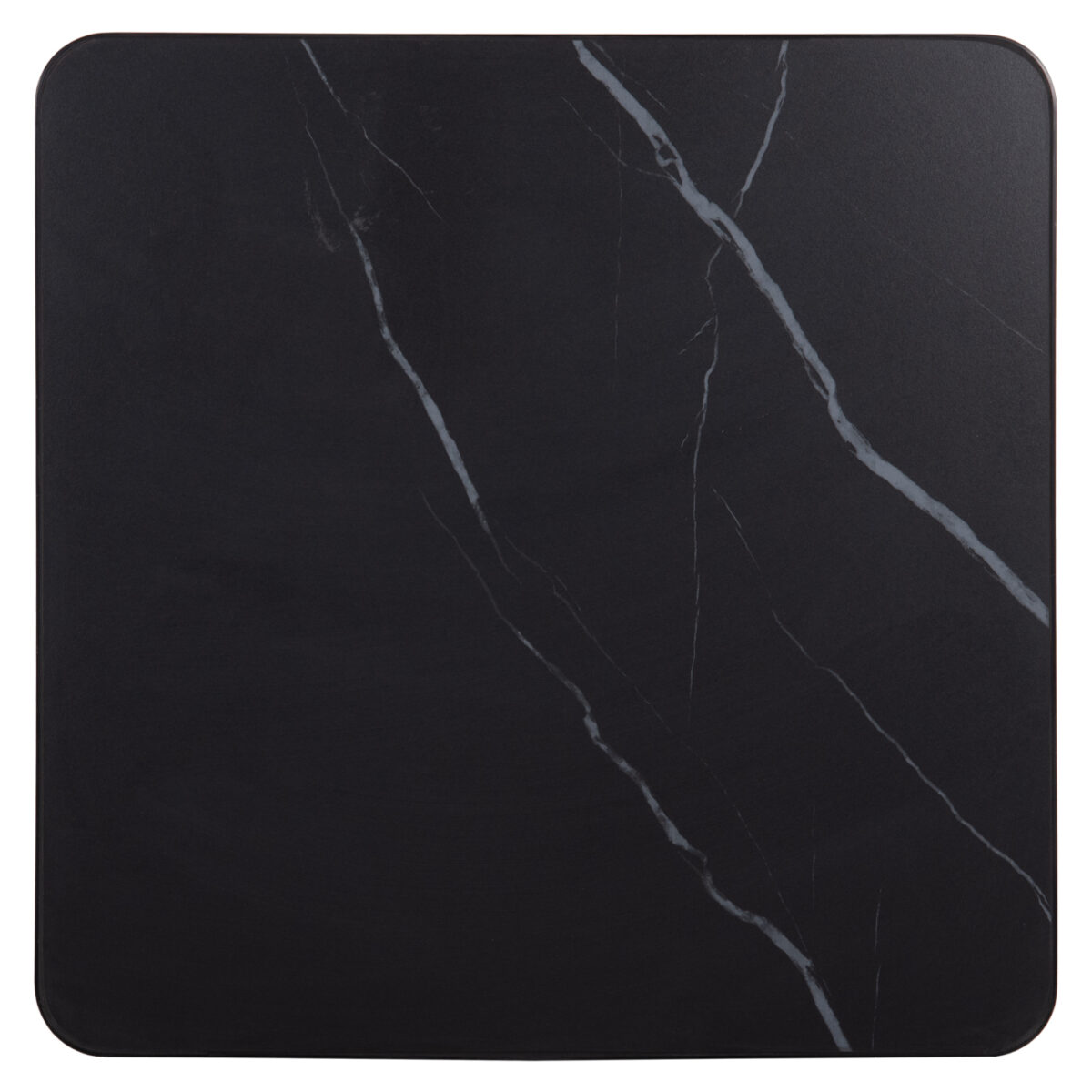 ΕΠΙΦΑΝΕΙΑ ΤΡΑΠΕΖΙΟΥ SINTERED STONE ΤΕΤΡΑΓΩΝΗ HM6655.03 ΠΛΑΙΣΙΟ ALU ΜΑΥΡΟ 80x80εκ.