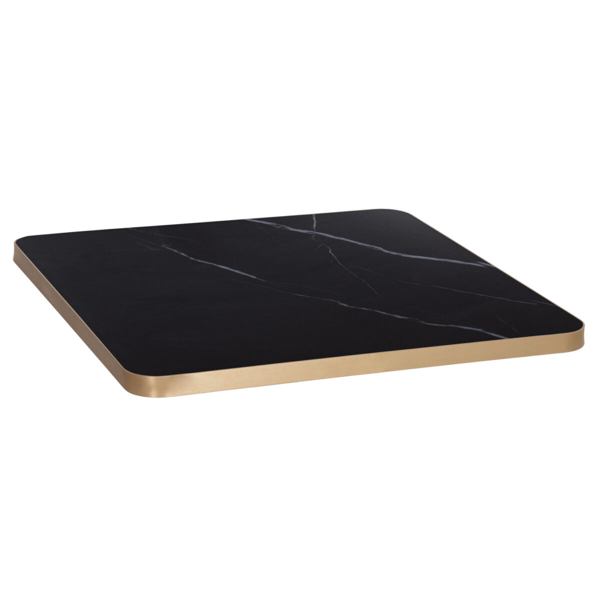 ΕΠΙΦΑΝΕΙΑ ΤΡΑΠΕΖΙΟΥ SINTERED STONE ΤΕΤΡΑΓΩΝΗ HM6654.13 ΠΛΑΙΣΙΟ ALU ΧΡΥΣΟ 70x70εκ.