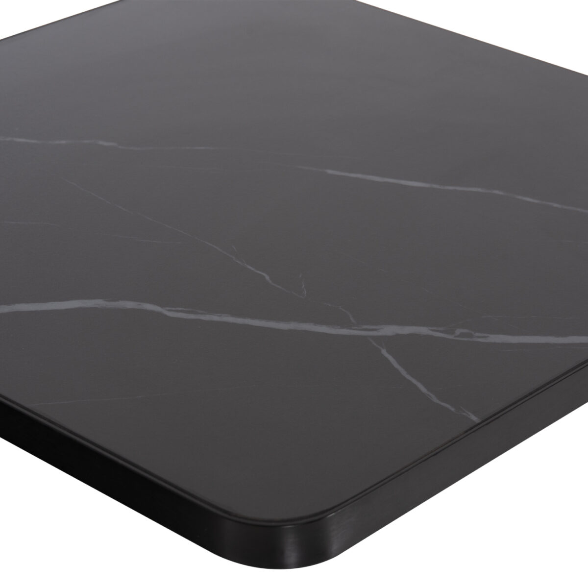 ΕΠΙΦΑΝΕΙΑ ΤΡΑΠΕΖΙΟΥ SINTERED STONE ΤΕΤΡΑΓΩΝΗ HM6655.03 ΠΛΑΙΣΙΟ ALU ΜΑΥΡΟ 80x80εκ. - Image 4