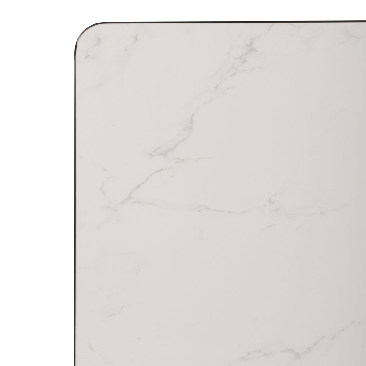 ΕΠΙΦΑΝΕΙΑ ΤΡΑΠΕΖΙΟΥ SINTERED STONE ΤΕΤΡΑΓΩΝΗ HM6655.02 ΠΛΑΙΣΙΟ ALU ΜΑΥΡΟ 80x80εκ. - Image 6