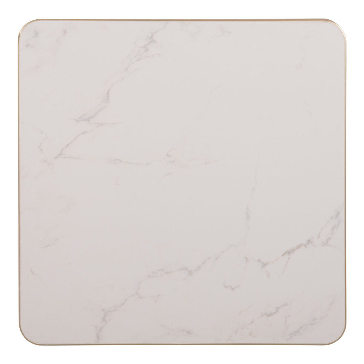 ΕΠΙΦΑΝΕΙΑ ΤΡΑΠΕΖΙΟΥ SINTERED STONE ΤΕΤΡΑΓΩΝΗ HM6654.12 ΠΛΑΙΣΙΟ ALU ΧΡΥΣΟ 70x70εκ.