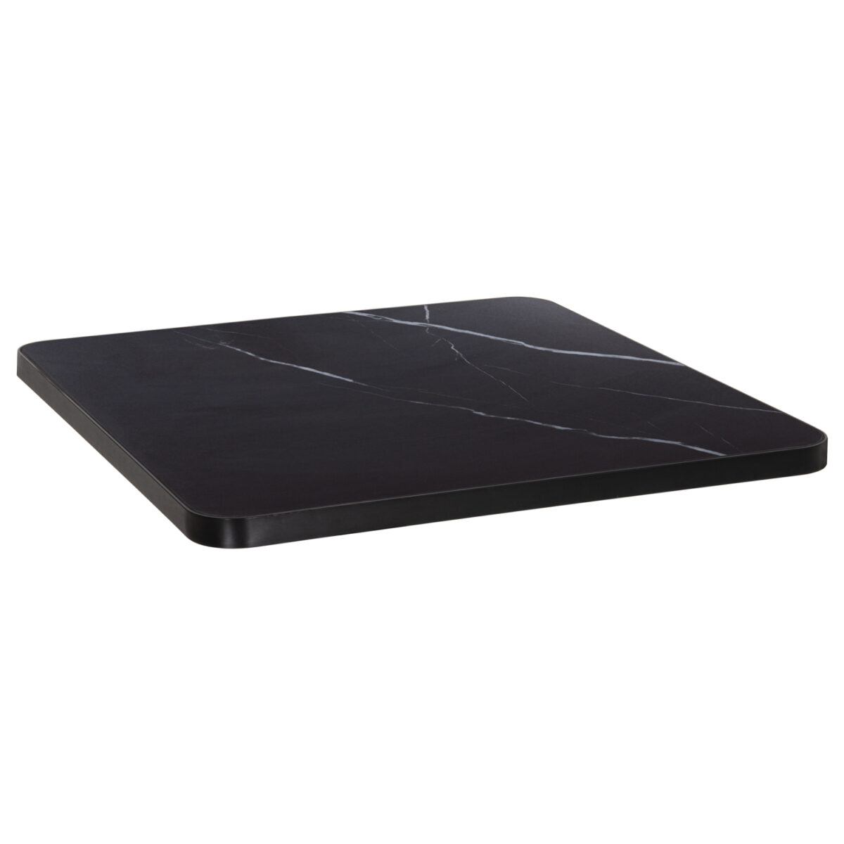 ΕΠΙΦΑΝΕΙΑ ΤΡΑΠΕΖΙΟΥ SINTERED STONE ΤΕΤΡΑΓΩΝΗ HM6654.03 ΠΛΑΙΣΙΟ ALU ΜΑΥΡΟ 70x70εκ.