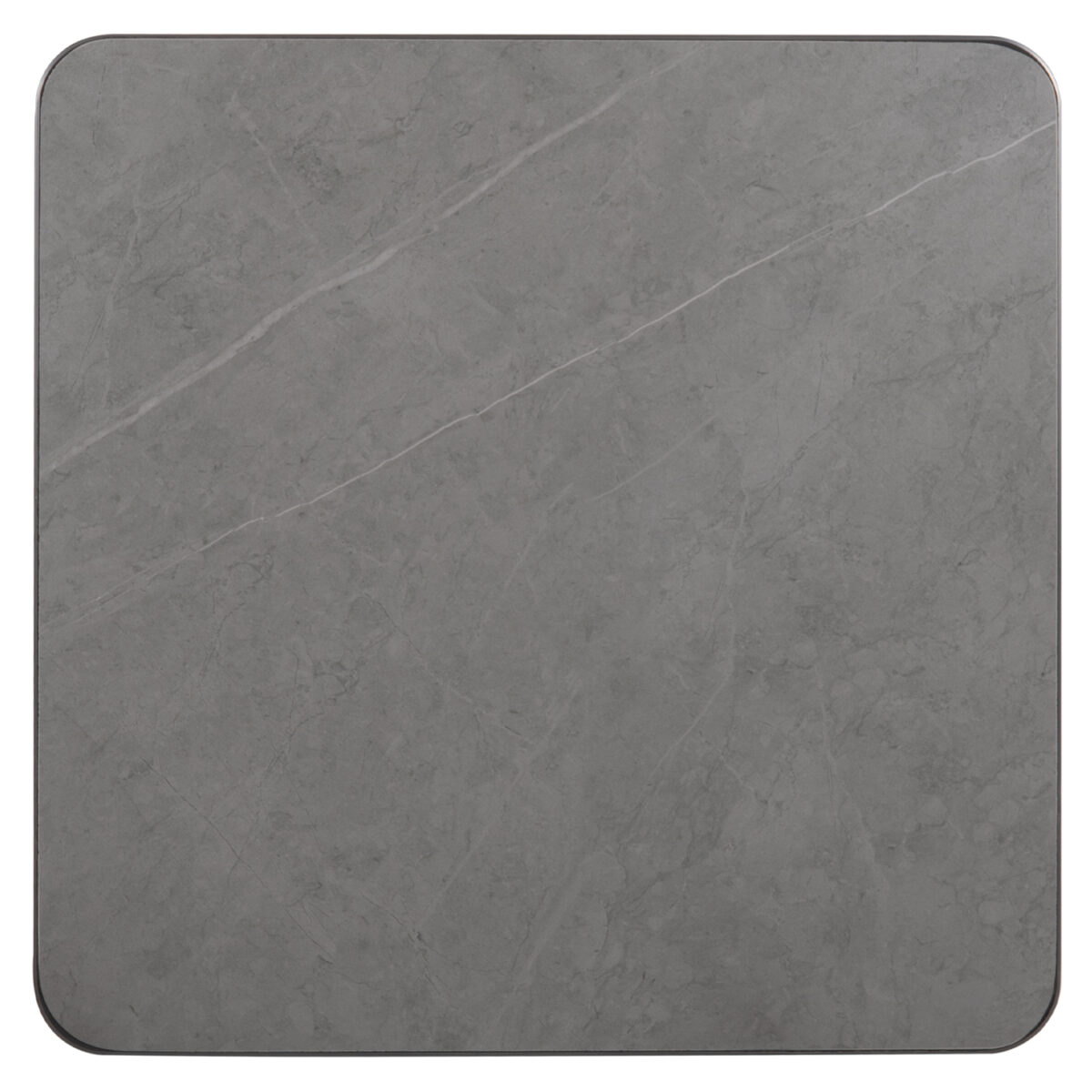 ΕΠΙΦΑΝΕΙΑ ΤΡΑΠΕΖΙΟΥ SINTERED STONE ΤΕΤΡΑΓΩΝΗ HM6654.05 ΠΛΑΙΣΙΟ ALU ΓΚΡΙ 70x70εκ.