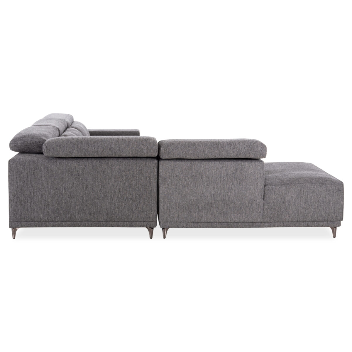 ΚΑΝΑΠΕΣ ΑΡΙΣΤΕΡΗ ΓΩΝΙΑ 5Θ ΜΕ RECLINE LUNARIS HM3316.01L ΓΚΡΙ ΥΦΑΣΜΑ 307x267x94Yεκ - Image 6
