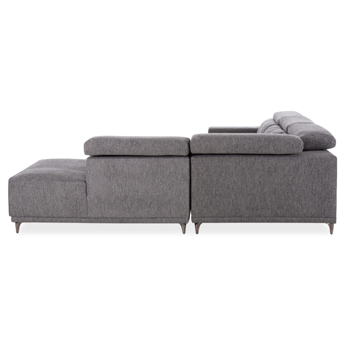 ΚΑΝΑΠΕΣ ΔΕΞΙΑ ΓΩΝΙΑ 5Θ ΜΕ RECLINE LUNARIS HM3316.01R ΓΚΡΙ ΥΦΑΣΜΑ 307x267x94Yεκ - Image 6