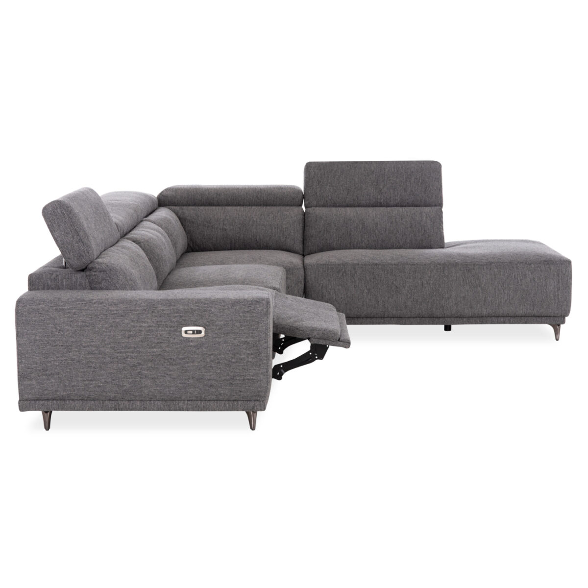 ΚΑΝΑΠΕΣ ΔΕΞΙΑ ΓΩΝΙΑ 5Θ ΜΕ RECLINE LUNARIS HM3316.01R ΓΚΡΙ ΥΦΑΣΜΑ 307x267x94Yεκ - Image 7