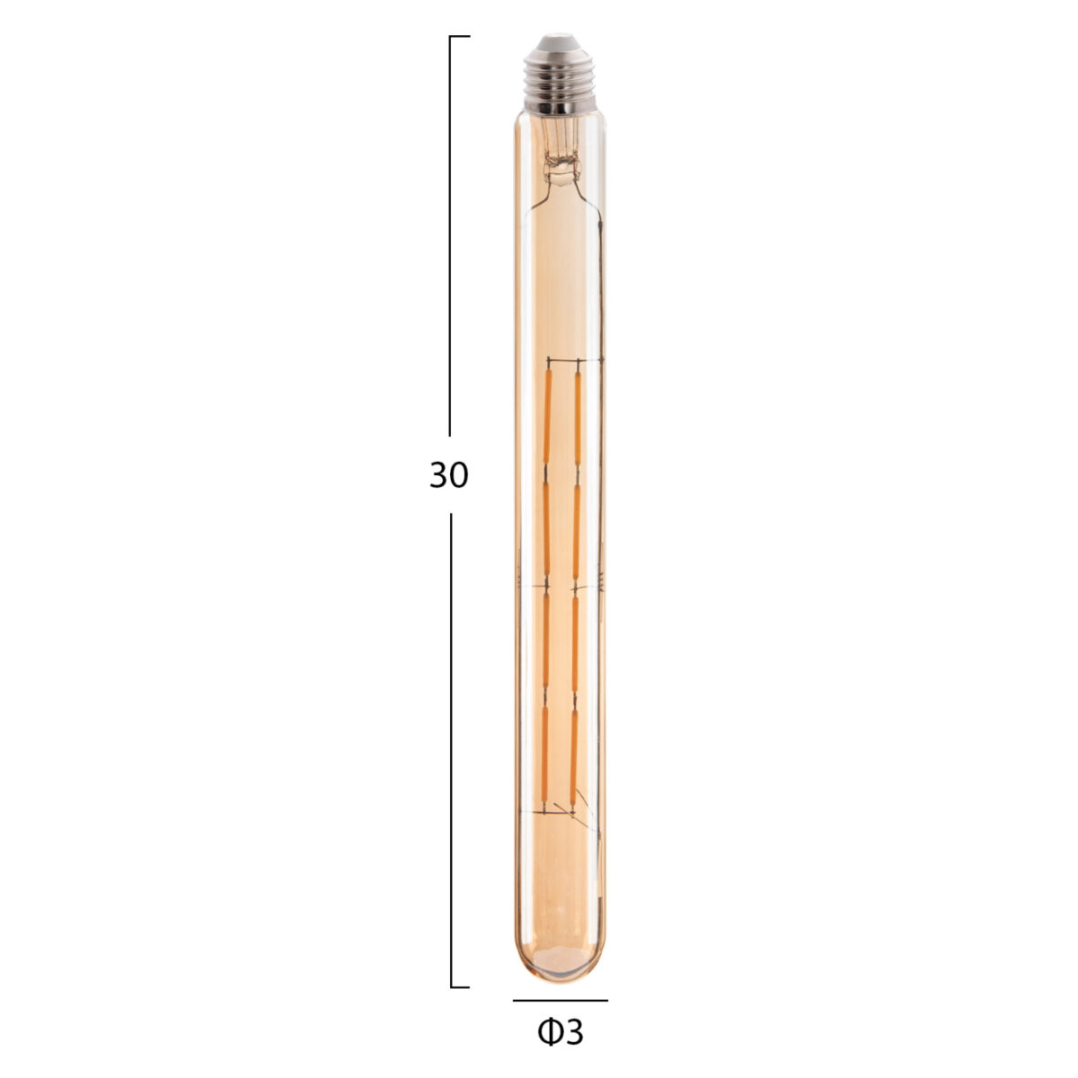 ΛΑΜΠΤΗΡΑΣ HM4191 LED FILAMENT 8W E27 3000K GOLD DIMMABLE - Image 2